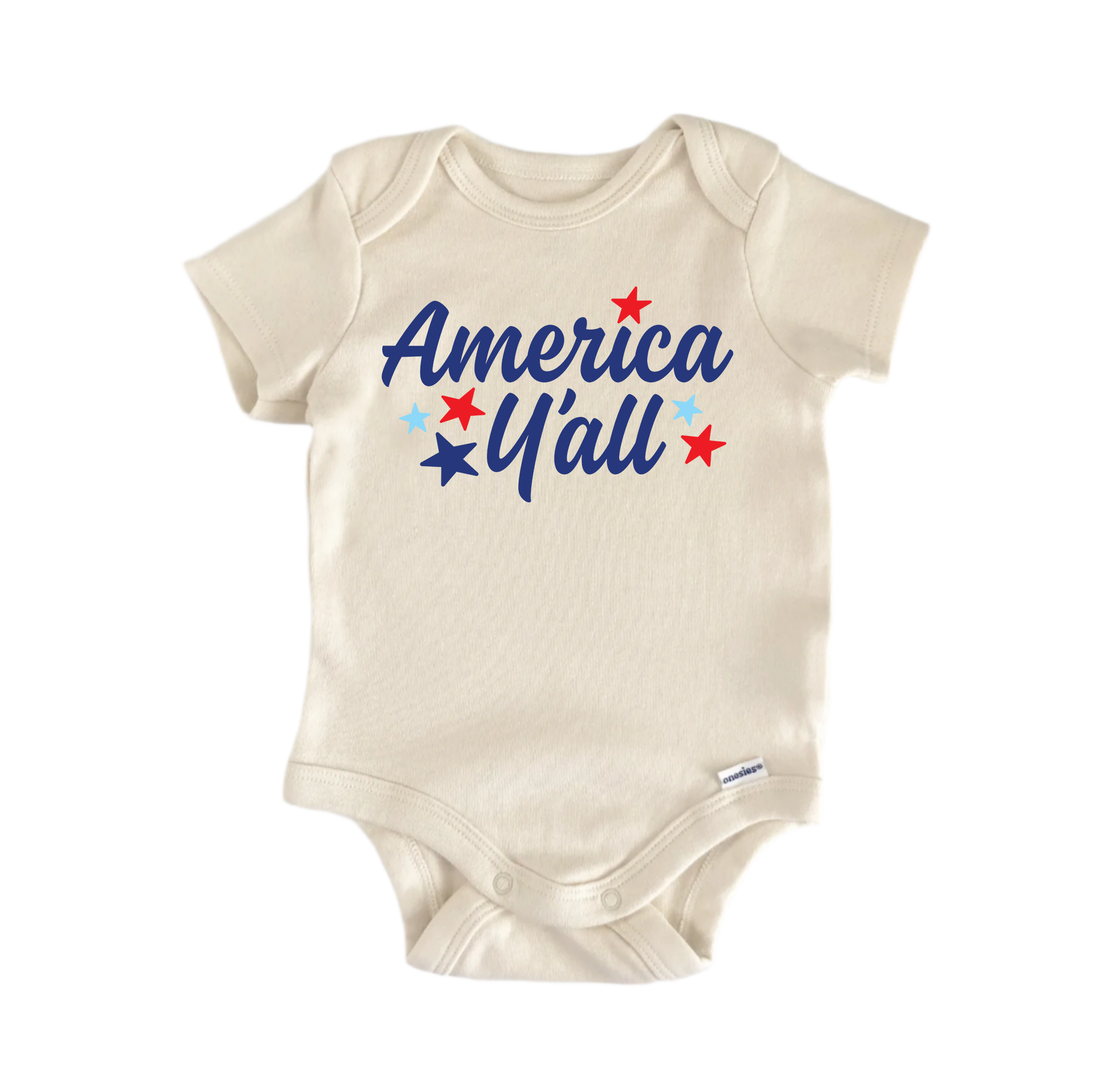 America U All July 4th Patriotic - Baby Boy Girl Clothes Bodysuit