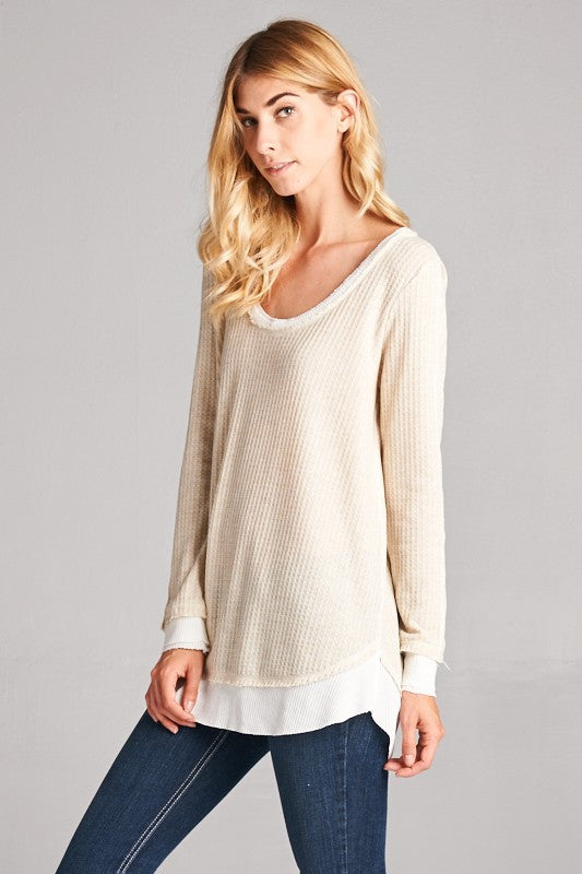 Lexy Thermal Top (2 colors) – Gypsy Outfitters - Boho Luxe Boutique