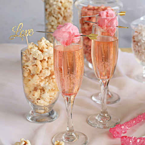 How to Create a Popcorn Bachelorette Party - pink and gold themed