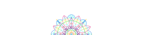 colourful half mandala image