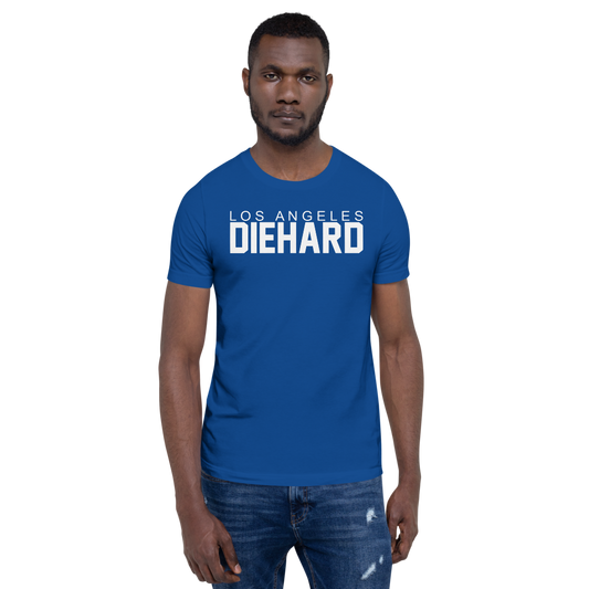 Die Hard merch Die Hard Los Angeles Blue Tee Medium