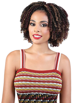 Motown Tress 6X Spring Coil Curl 7" Crochet Hair - True Goddess Beauty Supply - Beshe Jerry Curl Crochet Hair
