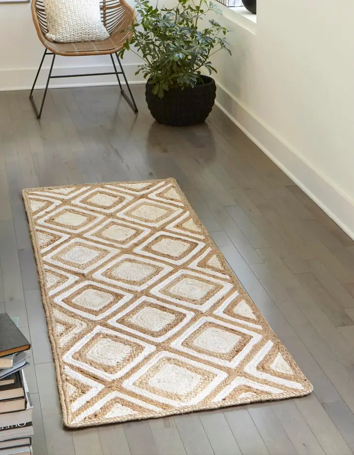 Exquisite Bengal Rug Woven from Braided Jute