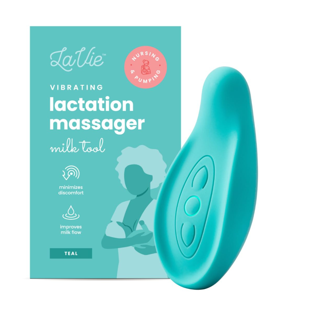 NCVI Warming Lactation Massager, 2-in-1 Heat & Vibration Breastfeeding  Essential, 2 PC 