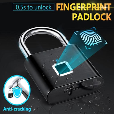 Keyless Fingerprint Smart Padlock - Thermae Epicurean