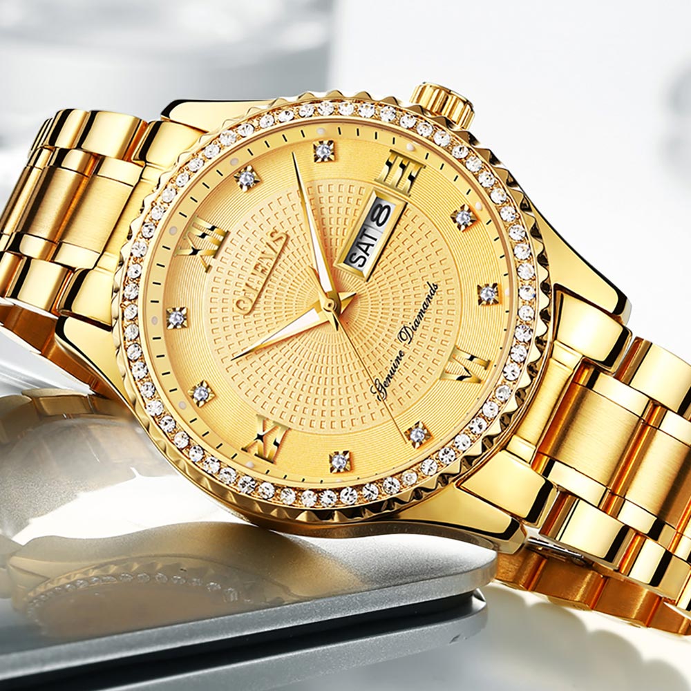 Sova Syndicate Luxurious Golden Wristwatch