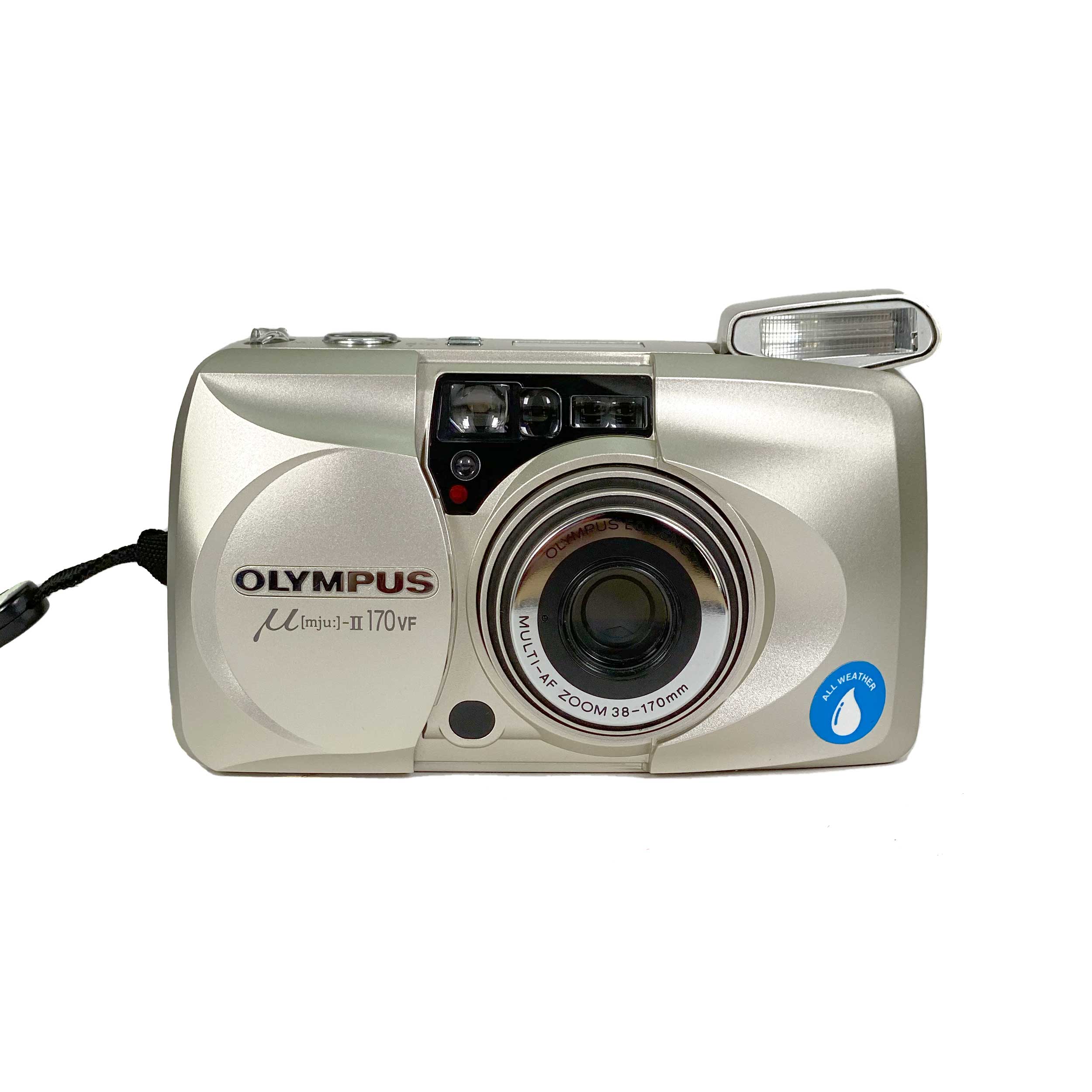 日本製・綿100% オリンパス OLYMPUS μ[mju:]-II 170 VF 《完動品