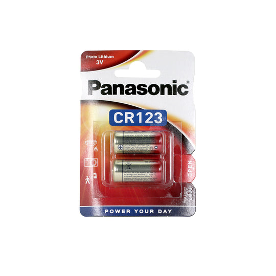 Panasonic CR123 CR123A 3V Lithium Battery (4 Pack) 