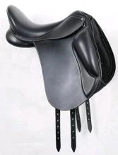 dressage saddle, leather dressage saddle, cavalier dressahge saddle