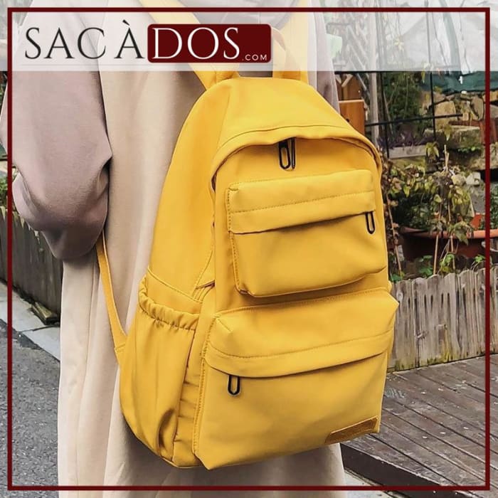 Sac Dos Femme Jaune