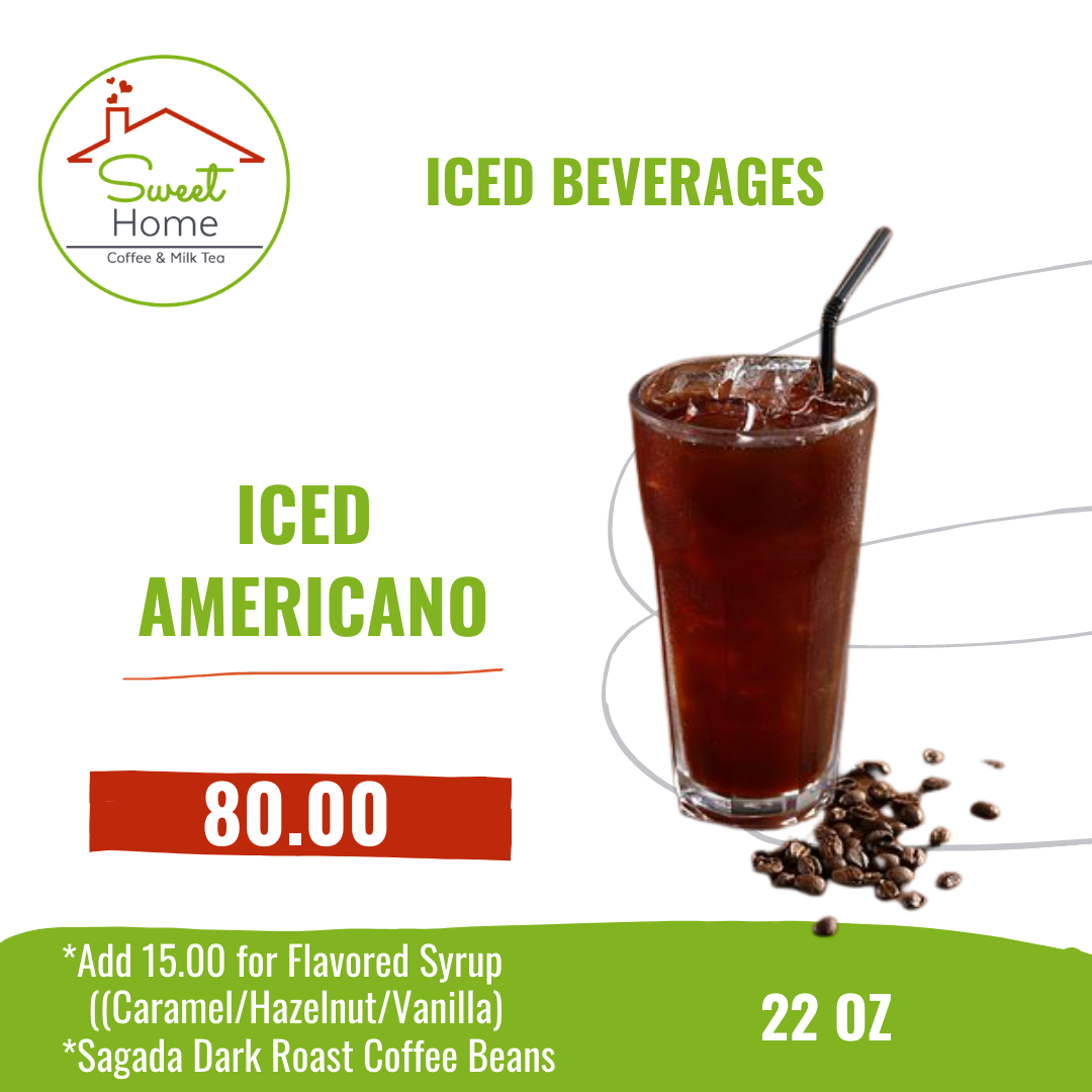 Iced Americano 22 Oz Sweet Home