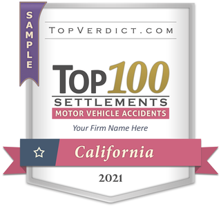 Top 100 Motor Vehicle Accident Settlements in California in 2021