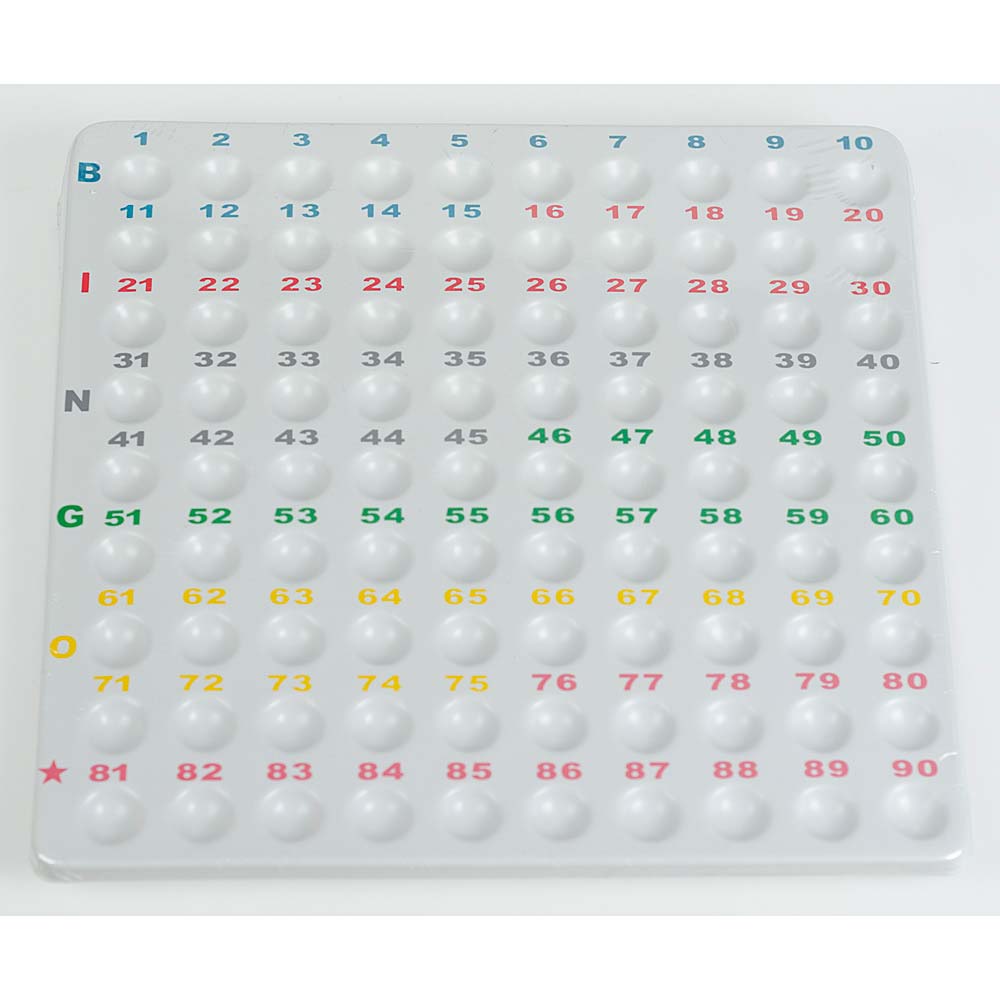 Concurreren compact zak Bingo controlebord 1-90 kunststof — HSA-shop