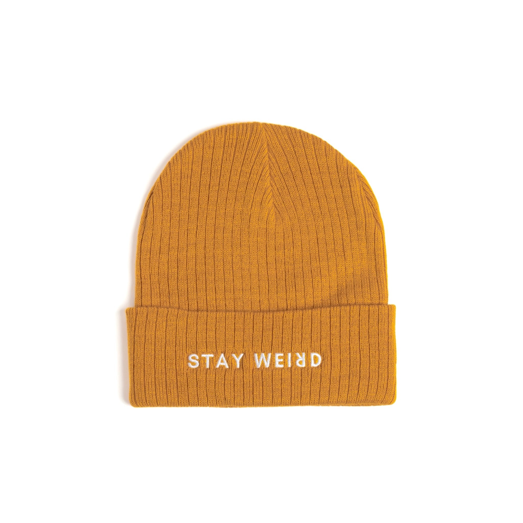 Stay Weird Embroidered Beanie – Wear The Peace