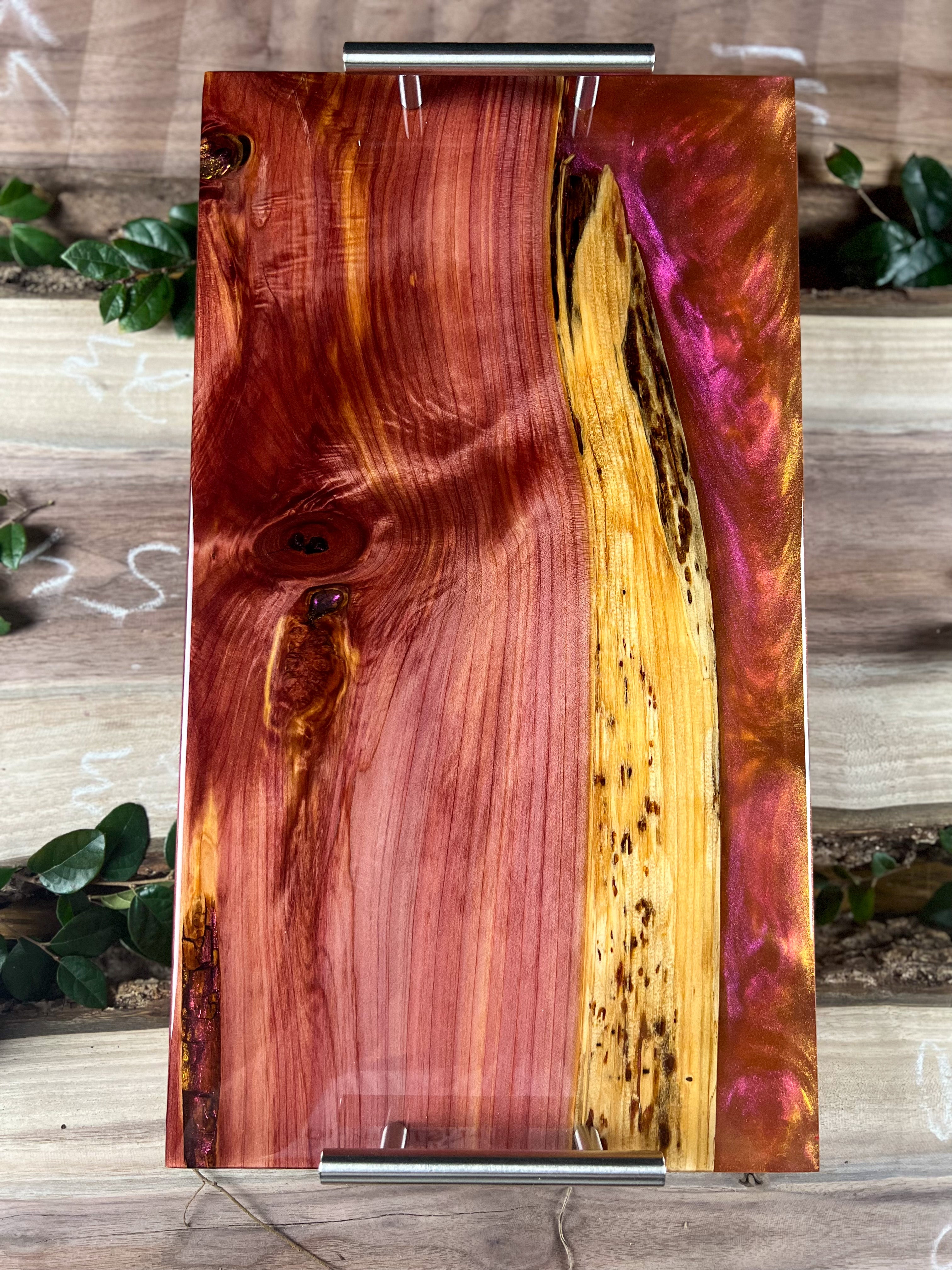 Signature Olive Wood & Epoxy Serving Board_ The Shops at Mount Vernon