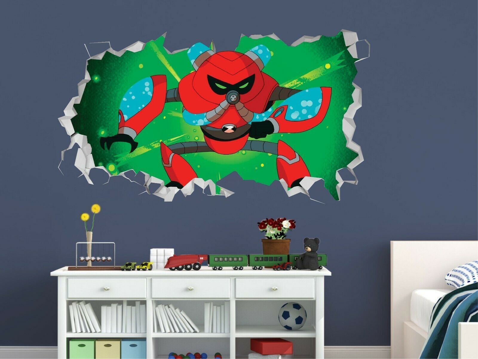 Ben 10 Monster Red wall decals stickers mural home decor for bedroom A