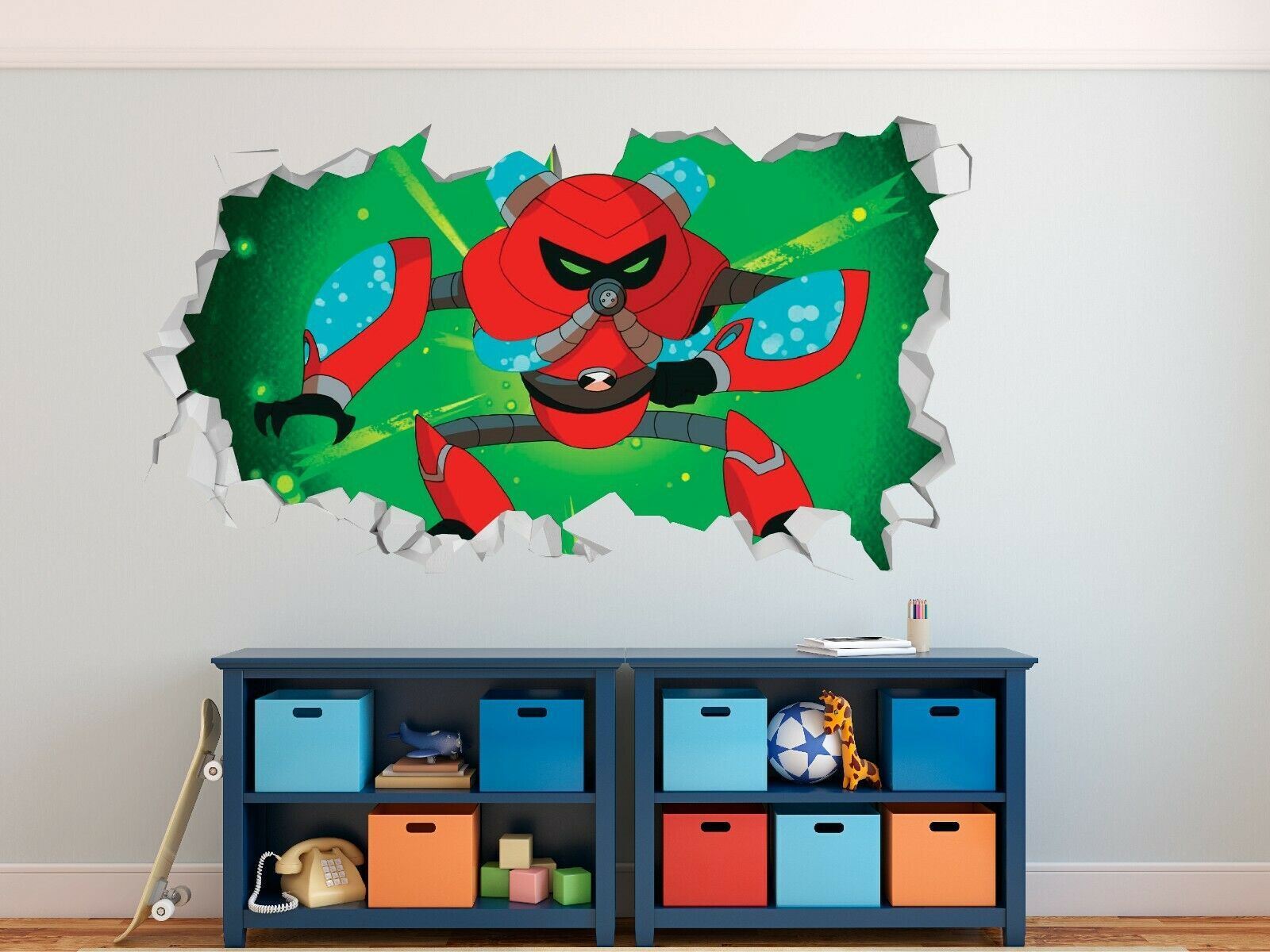 Ben 10 Monster Red wall decals stickers mural home decor for bedroom A