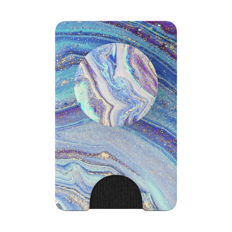 Lilac Agate Popwallet with Swappable Top by Popsocket