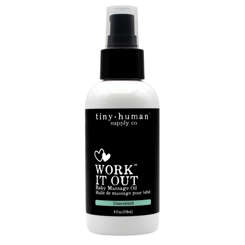 Work It Out, Baby Massage Oil by Tiny Human Supply Co