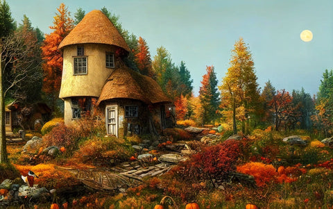 cozy autumn cottage