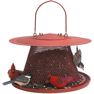 Tit Ball Holder - Feeding Column for Birds to Hang Up with Stainless Steel  Grid, Feeding Column for Tit Balls - Ecological Bird Feeding Without A Net  