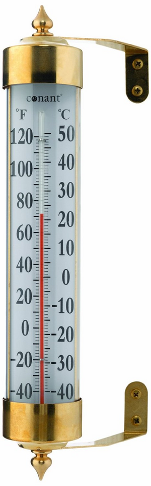 VT Weatherstation Outdoor thermometer/hygrometer Living Finish Brass - H.N.  Williams