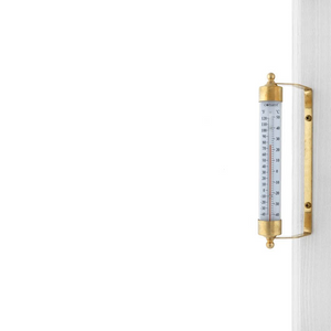 Conant T16LFB Vermont Grande View Thermometer Living Finish Brass