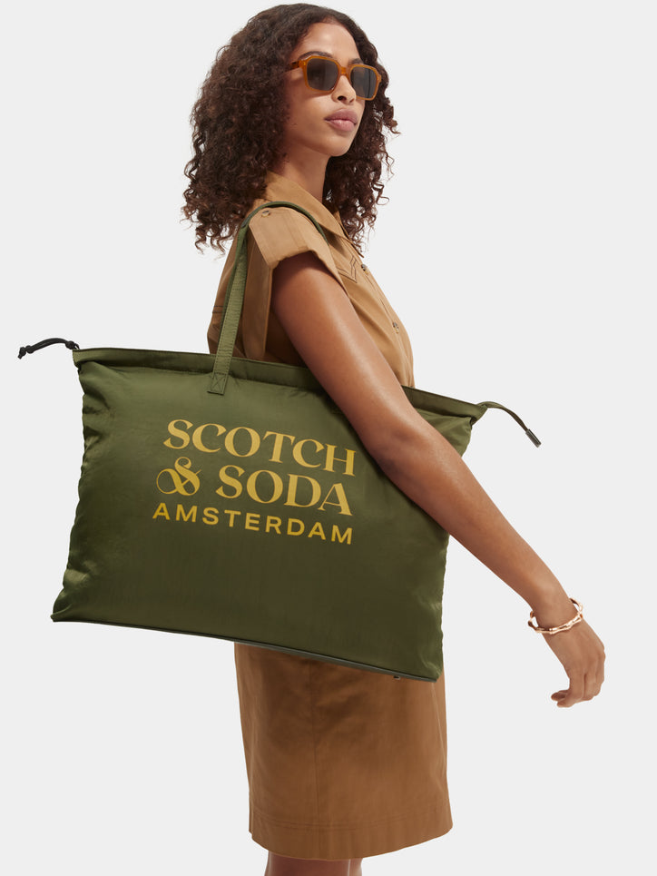 Scotch & Soda, Bags, Maison Scotch Leather Tassle Envelope Clutch