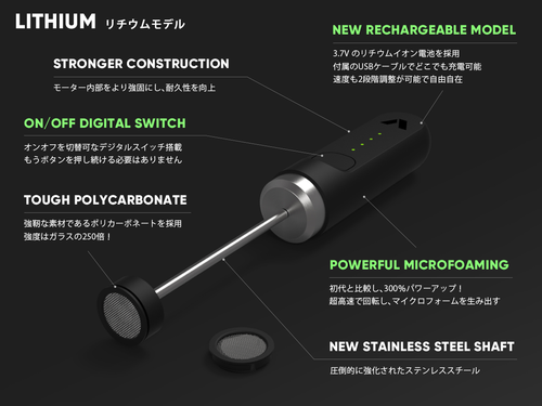 Nano Foamer Lithium（予約商品、7月中旬までにお届け予定）