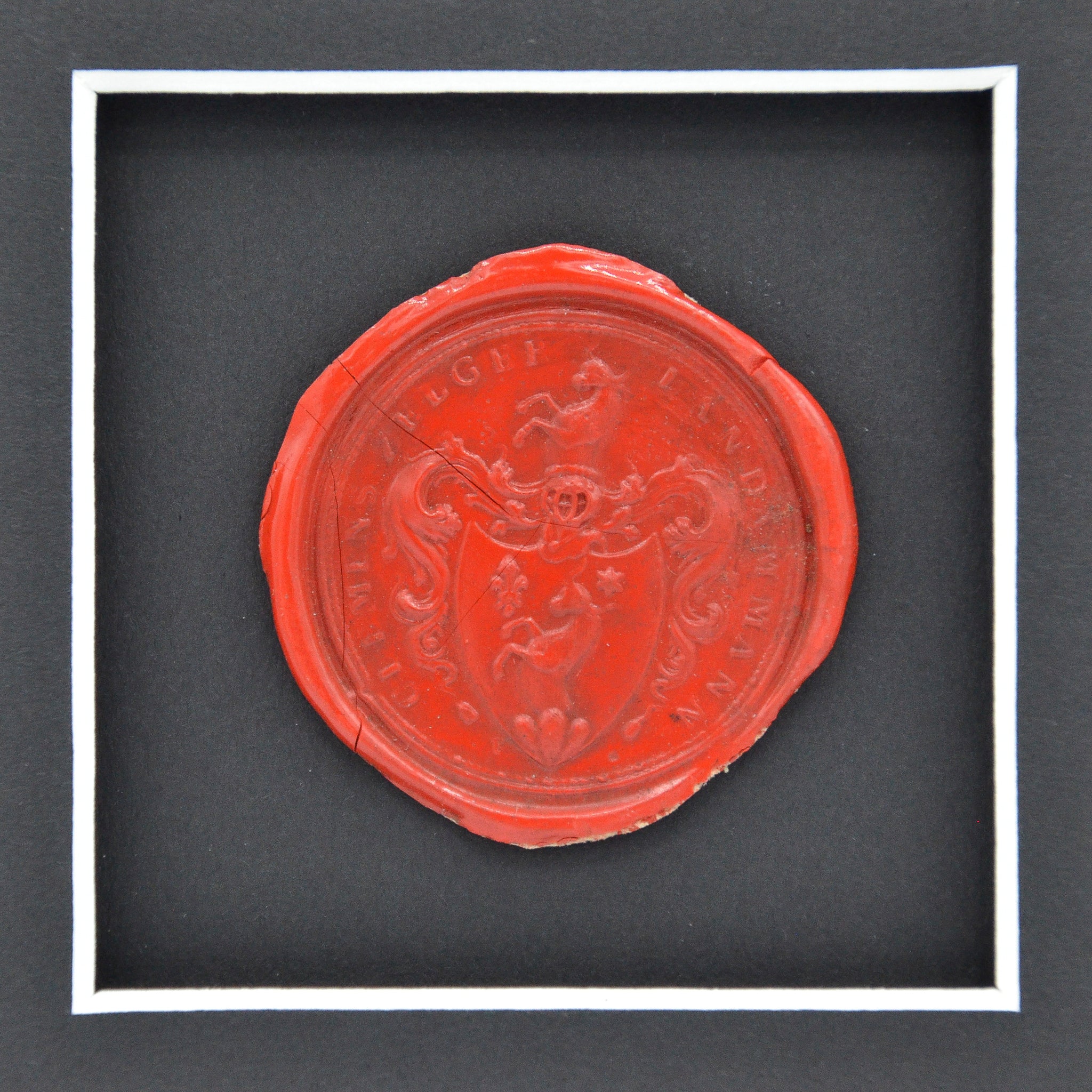 Framed Collection of Antique Wax Seals – Harbinger