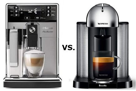 Superautomatic Coffee Machine vs Nespresso Capsule - Machine