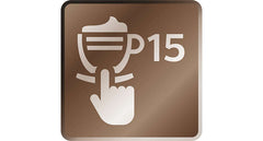 Saeco Espresso Machine icon for 15 different coffee drinks