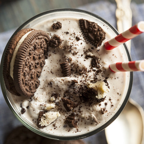 Cookies and Cream made with espresso