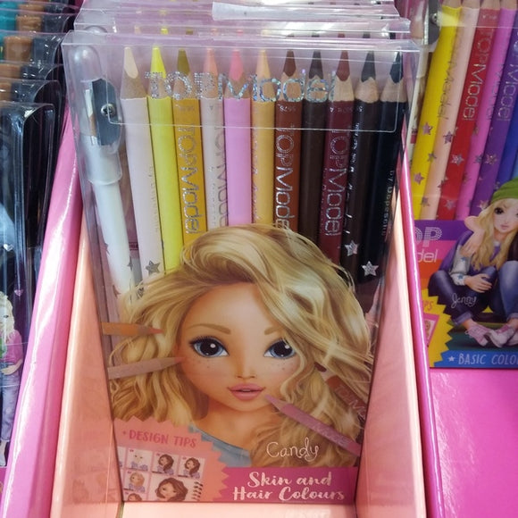 Top Model Coloured Pencil Set Skin and Hair Colours – funjunctiontoys