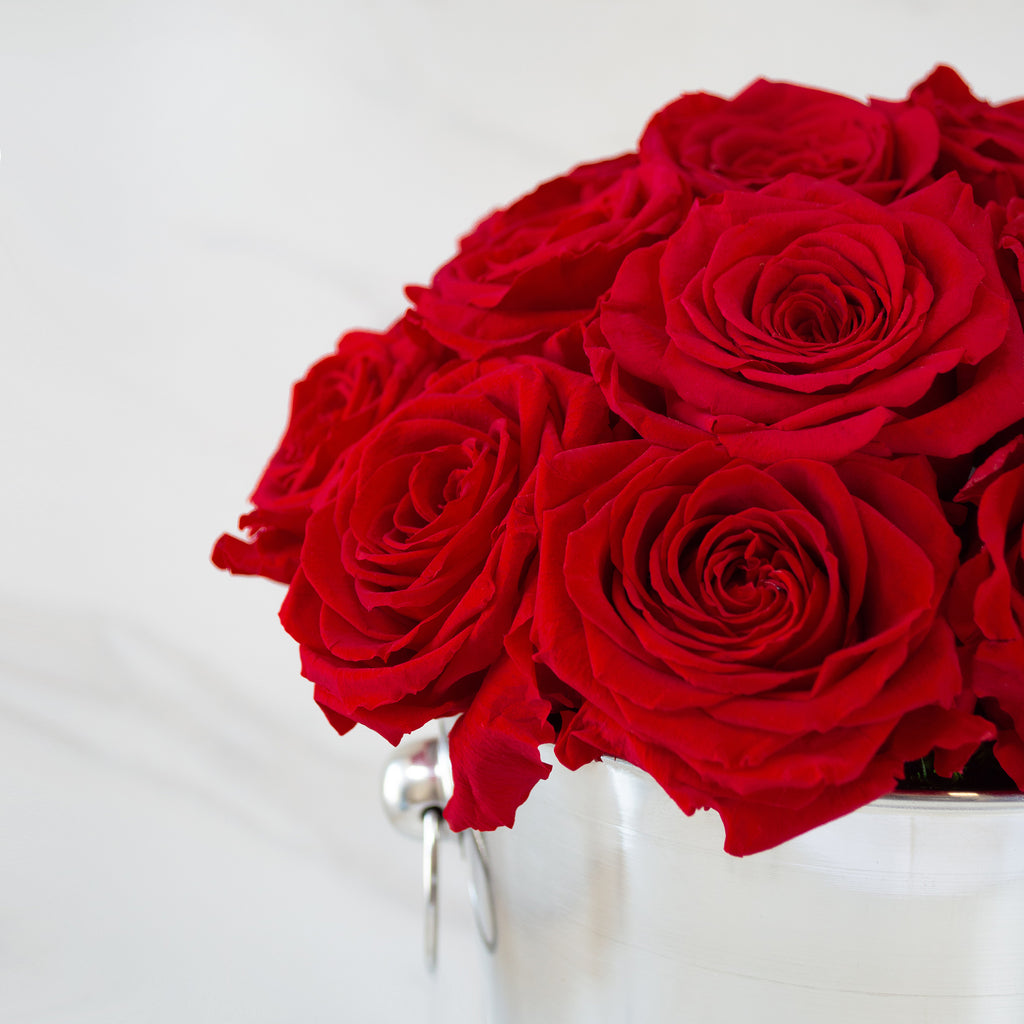 Base Luxe (Rojo) - Rosas Eternas – Flor Calli