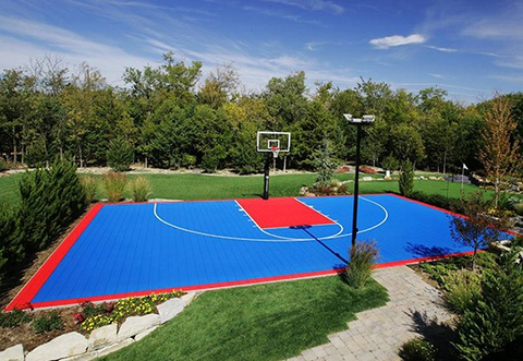 basketball half court dimensions backyard