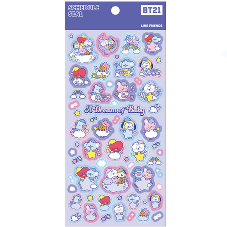 BT21 Sticker Sheets (Schedule Seal)