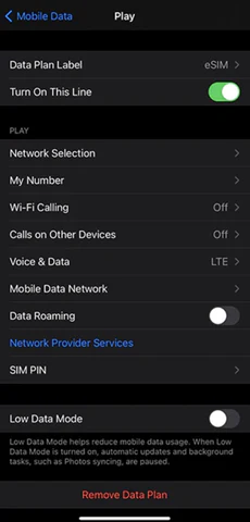 add eSIM to iPhone 15 settings