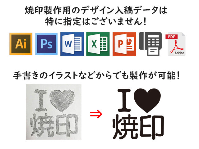 焼印の製作用デザインデータについて