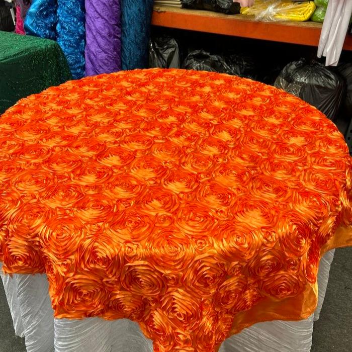 Table Overlay Rose Satin - 55 X 55 inches Square