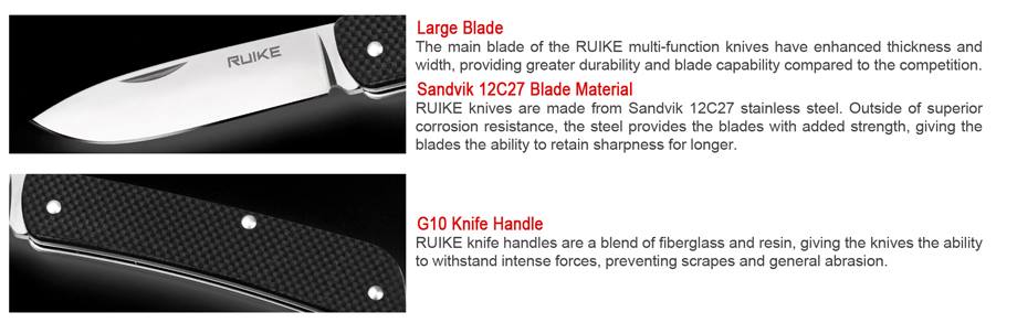 Ruike S21 EDC Premium Sharp Keychain Pocket knife now available in India 5 tools in one pocket knife Buy Ruike Knives in India