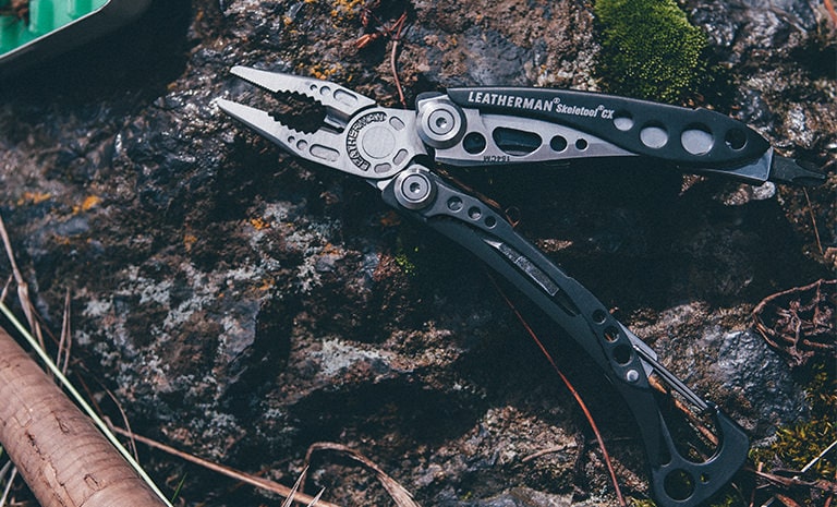 Leatherman Skeltool CX with 7 multi-tools in one now available in India prefect EDC pocket sized multi-tool