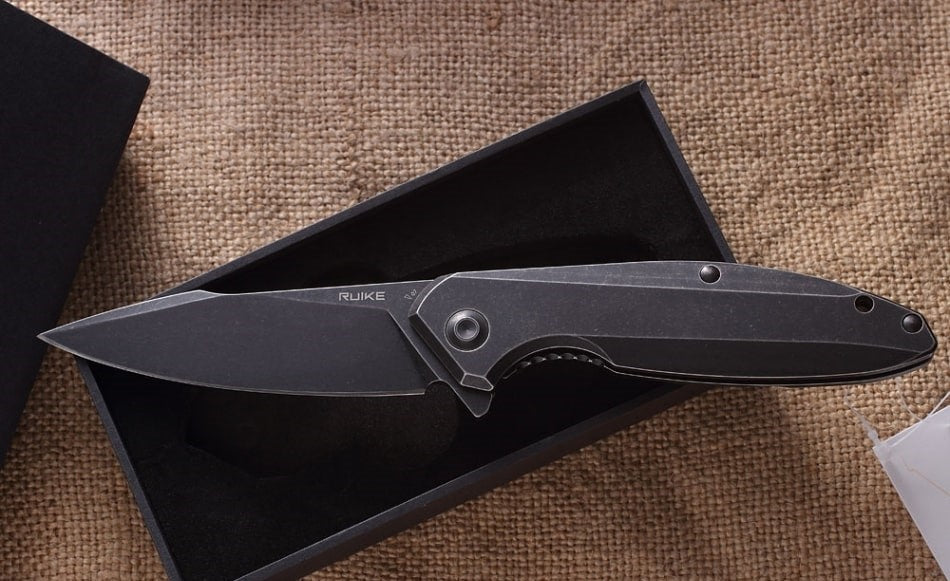 Ruike P128-SB EDC pocket knife now available in India. Buy Razor sharp pocket Knife in India