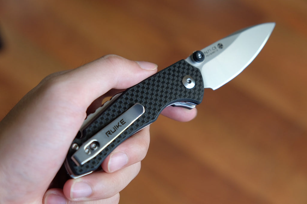 Ruike P671-CB razor sharp EDC pocket knife now available in India. Best kinfe for outdoor adventure, trekking, camping