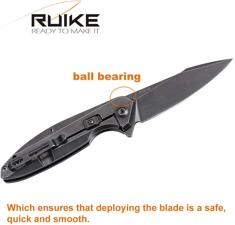 Ruike P128-SB EDC pocket knife now available in India. Buy Razor sharp pocket Knife in India