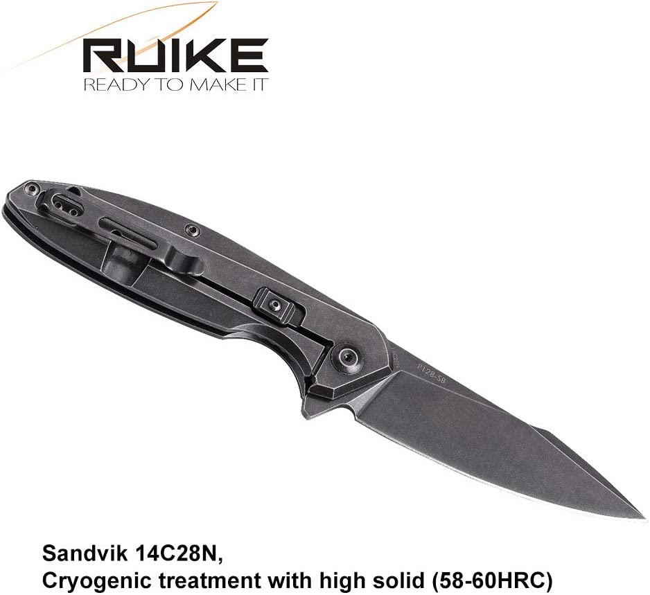 Ruike P128-SB EDC pocket knife now available in India. Buy Razor sharp pocket Knife in India