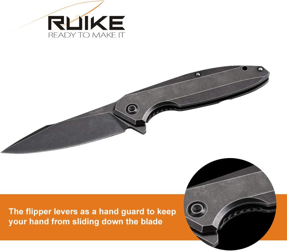 Ruike P128-SB EDC pocket knife now available in India. Buy Razor sharp pocket Knife in India