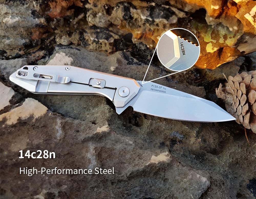 Ruike P135-SF EDC foldable lightweight pocket knife with razor sharp blade now available in India