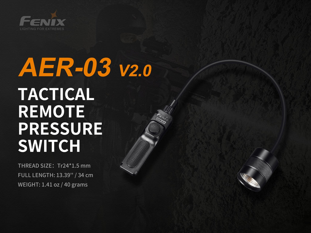 Fenix AER 03 V2 Tactical Remote Pressure Switch, Fenix Accessories in India, Fenix Remote Pressure Switch for Tactical Mounted Torches