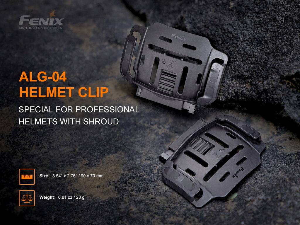 Fenix ALG-04 Helmet Mount to attach Headtorch/Headlight best accessory for Outdoor adventure & safety